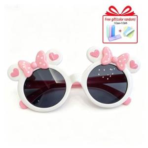 Cute Children‘s Sunglasses Bownot Mickey Mouse Ears Dress up Eyeglasses Shades Protection Glasses