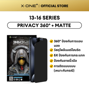 X.One 360° Privacy + Anti Shock Screen Protector For i Phone 17/16/15/14/13/12