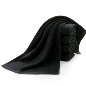 Super Absorbent Soft quality microfiber Back Hand/Face Towel BLACK (35*75cm) Salon Gym Spa  Hotel and Home Use