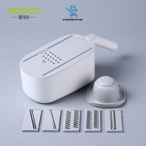 SR99.ECOCO Multifunctional Vegetable Cutter Fruit Slicer Grater Shredders Drain Basket Slicers Gadgets Kitchen Accessories