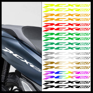 4PCS for Honda PCX160 Soft Adhesive Waterproof 3D Epoxy Sticker PCX 160 Emblem Decal Motorcycle Moto Scooter Racing Side Body Fuel Tank Top Box Windshield Decals Accessories