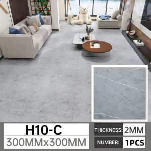 Venyl Tile Floor Sticker 91cmX15cm Waterproof Self Adhesive PVC Wood Grain Tiles Vinyl Tile Floor