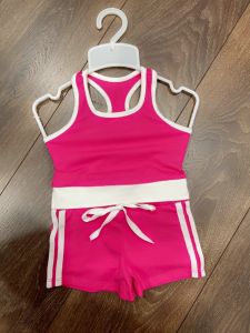 Set quần Áo Bé Gái Cotton Hồng Sành Điệu Mùa Hè 8-23kg Thời Trang Thiết Kế Angel Baby Shop
