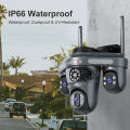 LS VISION 7K 15MP 3 PTZ Lens WIFI CCTV Camera Humanoid Detection Automatic Tracking Bluetooth Security Camera IP66 Waterproof Outdoor Full Color Night Vision Two-Way Audio IP Cameras. 