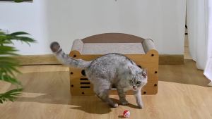 Wholesale double-layer cat nest with scratching board all-season universal cat climbing frame wear-resistant and non-sheddingnest cat toy