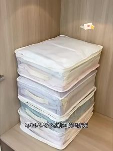Closet Organizer Storage Bags Foldable Storage Bag Organizers Large Clear Window & Carry Handles