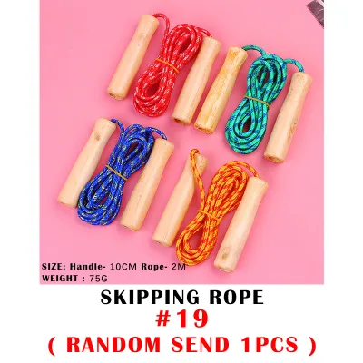 Skipping Rope 2 Meter Colourful Jump Rope Gym Fitness Nylon Jumping Ropes Children Kids Goodie Gift School