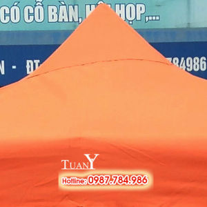 Nhà bạt di động Tuấn Ý 3mx3m bạt màu CAM sản xuất tại Việt Nam - Gian hàng hội chợ tổ chức sự kiện ngoài trời nổi bật