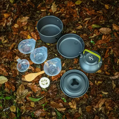 COOKING SET DS 308 - ALAT MASAK CAMPING - COOKING SET TEKO - ALAT MASAK OUTDOOR - KETTLE OUTDOOR
