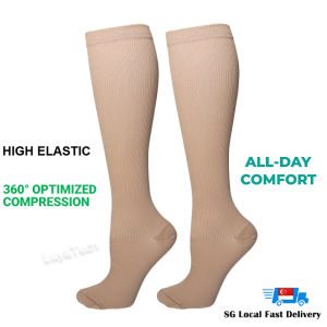 Compression Socks Nurse Socks [SG Ready Stock] 20-30 mmHg Compression Stockings Leg Circulation Tights Sports Support for Men Women