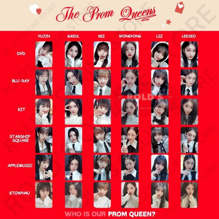 6pcs/set] IVE The Prom Queens UNOFFICIAL Photocards w/ backprint