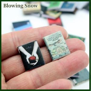 Blowing 10PCS Dollhouse Miniature Magazines Books Novels Model Dolls House Scene Decor Accessories