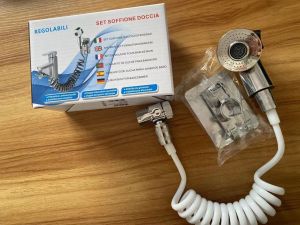 Bathroom Shower Head 2-Functions Faucet Handheld Spray Head Sprayer Nozzle Replacement for Salon Shampoo Bed Bowl Wash Hair Basin SinkBathtub Faucet Sprayer AttachmentChrome