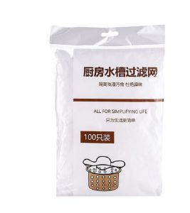 500Pcs Disposable Kitchen Mesh Sink Filters Shower Floor Drain Filters Mesh Bags Drainage Pipes Kitchen Sinks Vegetable Cleaning Waste Separation Household Waste Filters Durable Mesh Filters