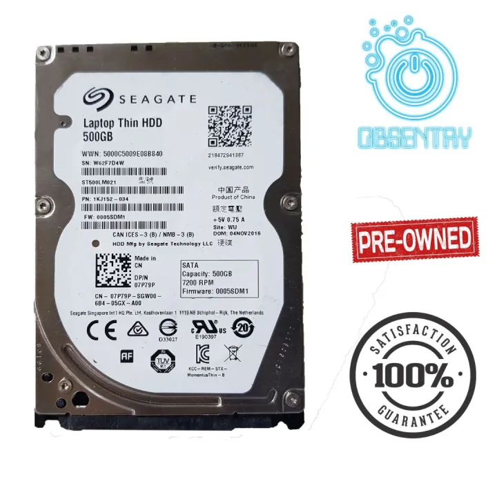 500gb 1TB Laptop HDD Internal Hard Disk Drive Assorted