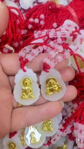 New product Gold-inlaid jade zodiac pendant Guan Yin Buddha Zodiac Pendant Imitation Hetian Jade Street Vendor Promotional Gifts Wholesale