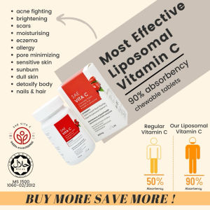 SAE Vita C Best Selling Liposomal Vitamin C with Rosehip & Roselle for Clear Skin Whiten & Immune