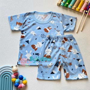 ByKiddos - Setelan Anak Printing / Setelan Anak Cowok Lokal / Setelan Baju Bayi Laki-laki / Baju Santai Anak