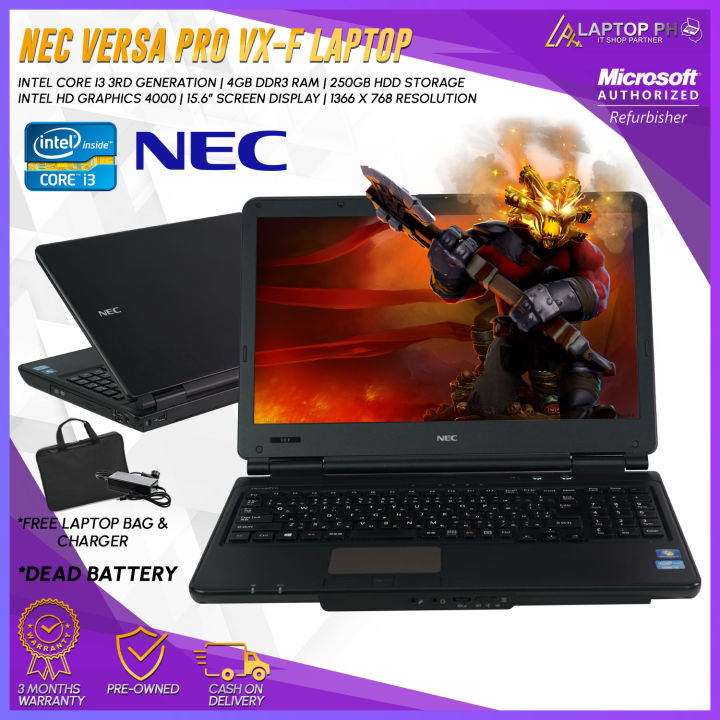 NEC Versa Pro VX-F Notebook Laptop | Intel Core i3 3rd Gen 4GB RAM DDR3