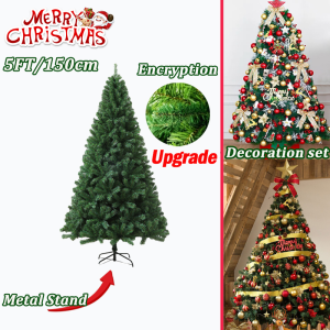 ✨High density✨Christmas tree 3FT 5FT 6FT 7FT 8FT makapal 83PCS christmas tree decoration set white christmas tree christmas tree ornaments christmas tree lights christmas tree skirt christmas ribbon for christmas tree star 44 PCS christmas balls decor