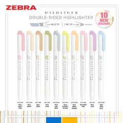 Zebra Mildliner Double-Sided Highlighter - Fine / Bold - 25 Colors