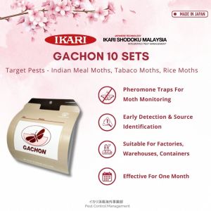 Ikari Gachon (Pheromone Trap For Moths) 10 sets per box strong attraction Effectiveness can last for 1 month