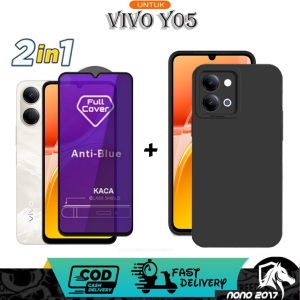2IN1 CASE PRO CAMERA VIVO Y05 BONUS TEMPERED GLASS PRIVACY