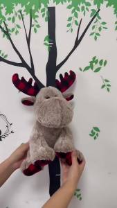 New plush Christmas reindeer stuffed plush doll reindeer toys Christmas gift for children