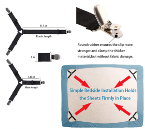 Bed Sheet Strap Suspenders Duvet Mattress Covers Clips Sofa Cushion Fasteners
