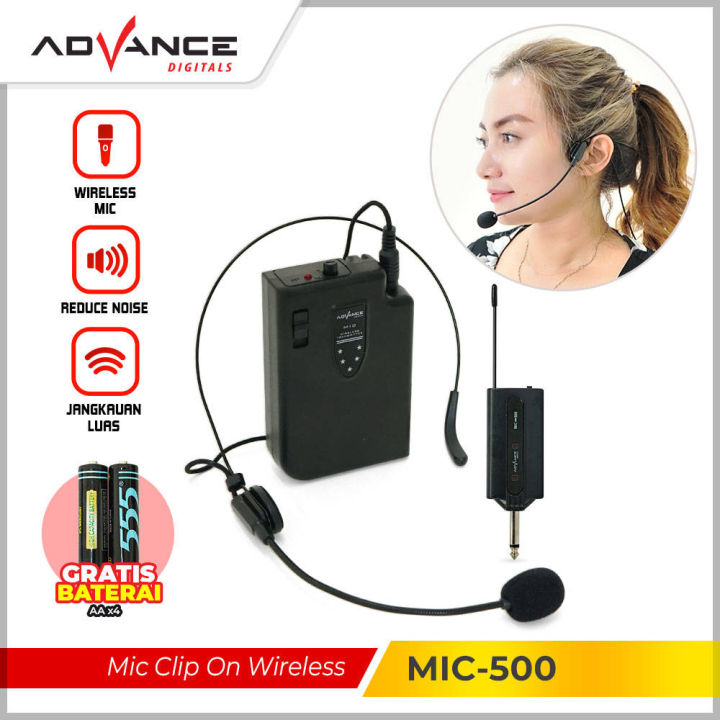 Advance Wireless Mic Clip On Mic500 advance Mic Bando Microphone