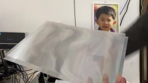 A5 sizeTransparent Lenticular Film Sheets 3D Flip Effect Photo Make Materials