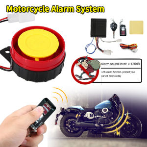 PMShop Universal Motorcycle Alarm System Anti-theft Security Remote Control Engine Start 12V 125db