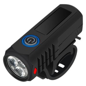LETIGO Waterproof Bicycle Front Light Black Typy-C Charging Bike Flashlight Super Bright Bicycle Light for Night Riding