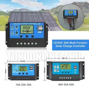 Charge Controller Sunpro / Hot Selling 12V/ 24V 10A 20A 30A With Adjustable LCD Display Timer