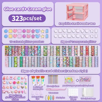 YUNLEO Guka Sticker Set Handmade Large Gift Tool Set Box DIY Keychain Toys Educational Gift 185/220/264/303/323/522
