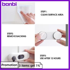 banbi 1ชิ้นที่ล็อคตู้เย็นในบ้านตู้เย็นตู้เก็บของสำหรับเด็กวัยหัดเดินล็อคเพื่อความปลอดภัยของเด็ก