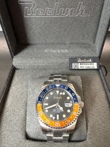 ⌚ BERLINK GMT Series - BK5024-G03 Diver Watch | Swiss Movement | Sapphire Crystal