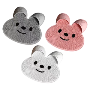 Da chết loại bỏ Thảm Tắm mật độ cao Silicone trượt bằng chứng đệm nhà tắm dễ thương hoạ tiết thỏ 30cm