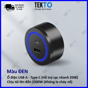 Ổ Điện Thanh Ray trượt Ổ Cắm Dạng Trượt Thông Minh Và Ổ Cắm Đa Năng / Ổ cắm USB & Type C (Hỗ Trợ sạc nhanh 20W) - 829