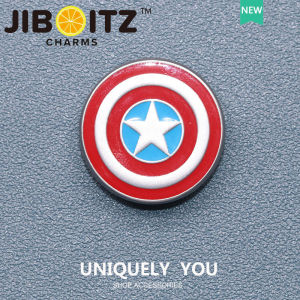 Metal jibbitz cross charm Shoe Buckle Shoe Accessories metal Shield Lightning DIY Fashion Decorative Buckle