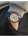 Authentic Tommy Hilfiger Men Bank White Dial Blue Silicon Watch 1791778 Jam Tangan Lelaki. 