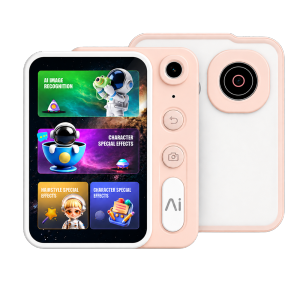 GIZMOKIDS - Gizmo AI Lens | AI Learning Camera for Kids | Snap & Ask Maths & Science Homework Helper | Dual Lens Selfie Camera | 11 AI Companions | SG Warranty
