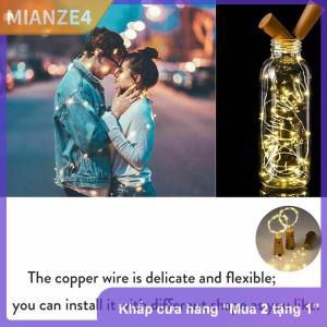[COD] MIANZE4 Đèn chai rượu vang năng lượng mặt trời dây đèn LED dây đồng trang trí tiệc tại nhà