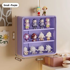 JOVNO Wall-Mounted Acrylic Display Case | 5-Tier Dustproof Showcase for Collectibles & Figures
