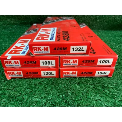 RKM 428 CHAIN MOTORCYCLE 0 RK-M RK M ORIGINAL RANTAI MOTOR RKM ORIGINAL 428M 100L 104L 108L 112L 120L 122L 132L RKM