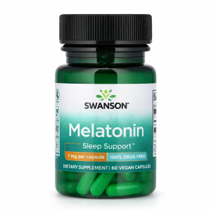 Swanson Melatonin 3mg Sleep Support Supplement 60 Vegan Capsules Helps Promote Faster & Deeper Sleep
