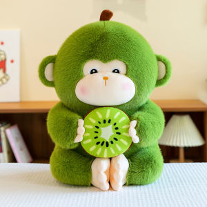 Cute Kiwi Monkey Doll Pillow Greedy Monkey Large Doll Plush Toy Cartoon Pillow Birthday Gift