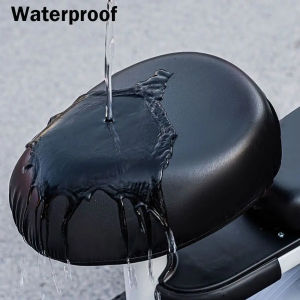 Comfortable Seat Cover PU Leather Electric Vehicle Seat Cover Black Universal Cushion Waterproof Easy To Use Quick Installation