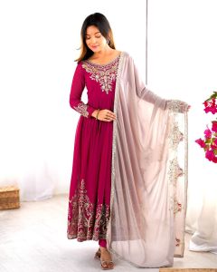 [PRE-ORDER] Ready Made Heavy Georgette With Multy Thread Heavy Embroidery Sequence Work Suit (10-15days delivery)