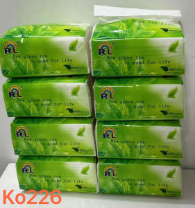 vk009# Organic green tea Facial Tissue 3 ply (480 sheets x 8 Packs) buy 4 take 4